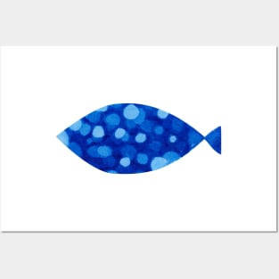 Blue fish Posters and Art